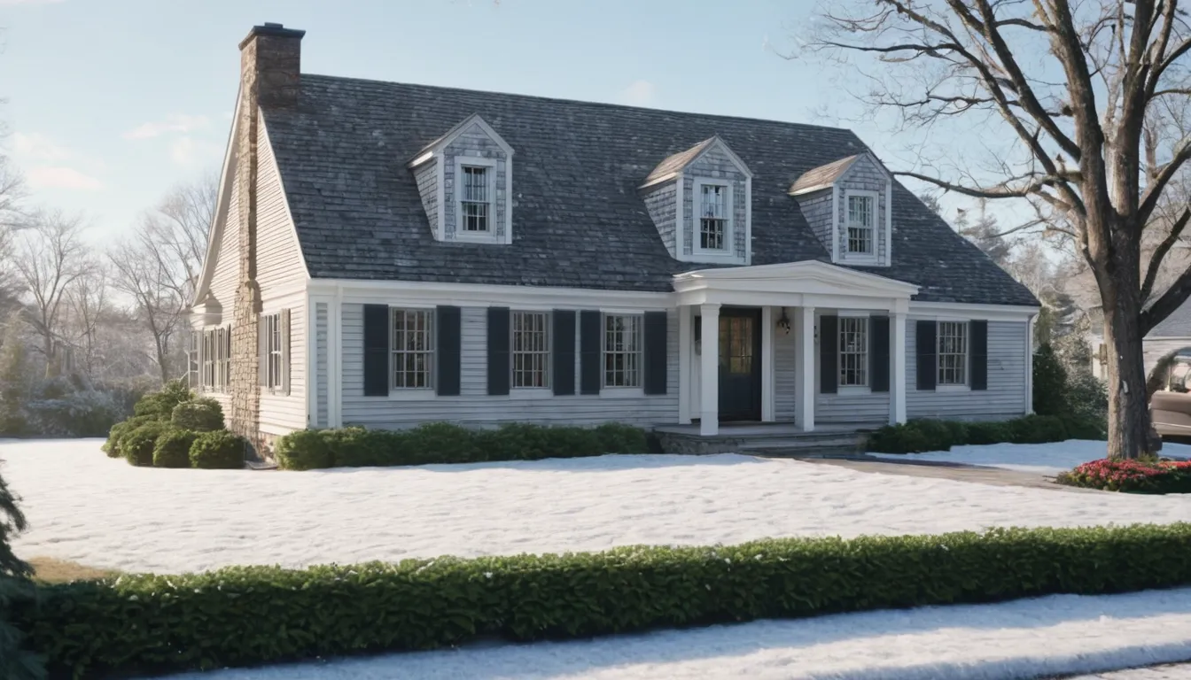 A cozy older home in the Franklin Lakes area with snow on the lawn